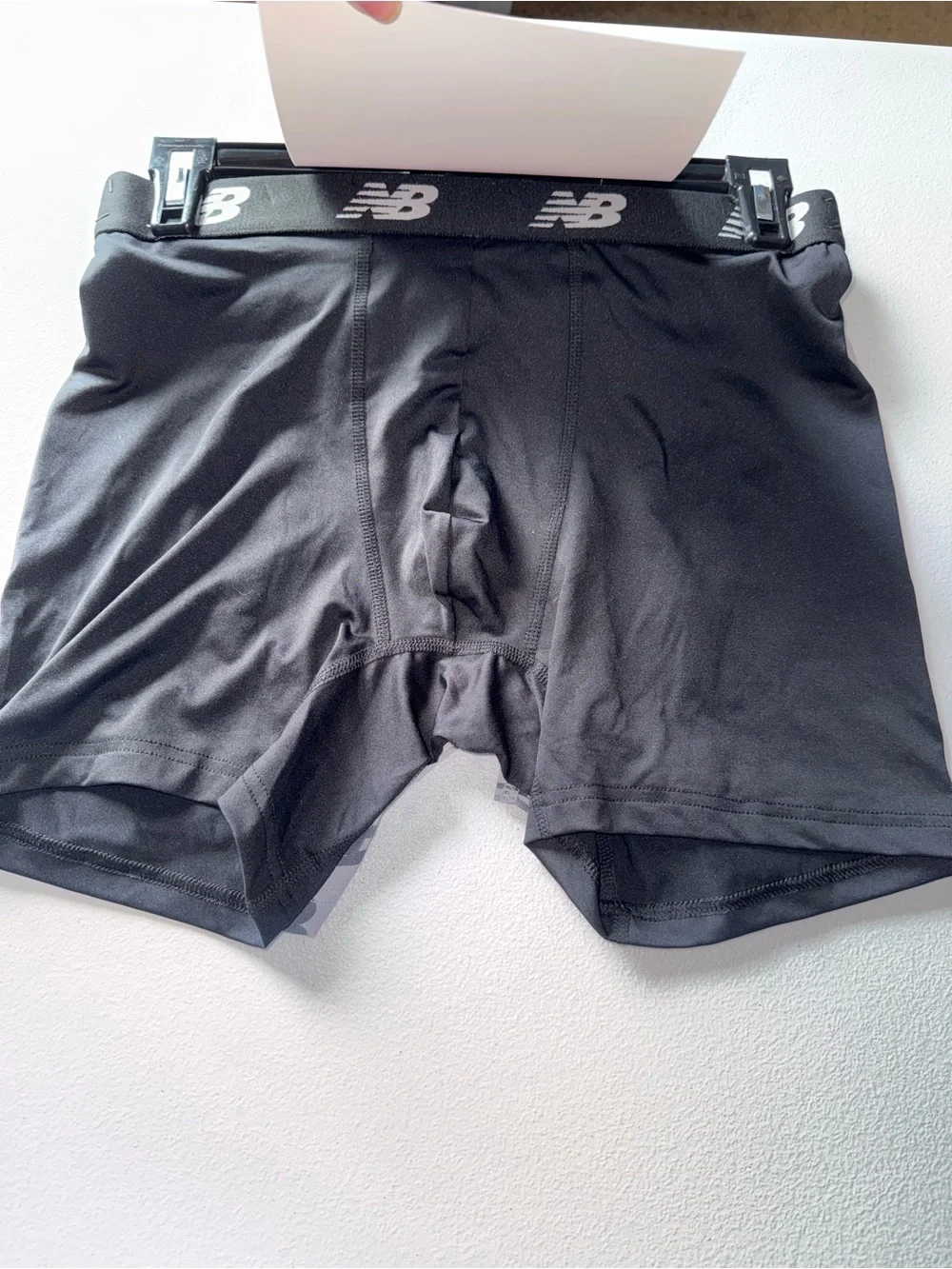 New Balance Men’s Performance Boxer Briefs 2 Pack NWT Logo Print Size M 32”-34”
